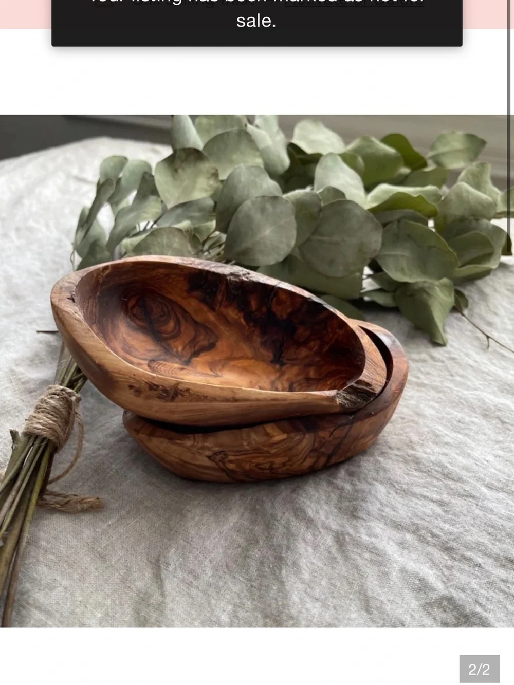 Trader Joe’s Olive Wood Bowl - Natural Brown